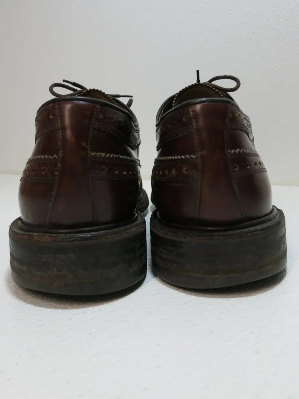 Charles Tyrwhitt Brown Leather Oxford Brogue Formal Dress Dainite Shoes UK 12 F